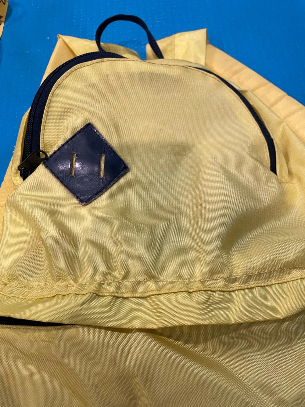 Vintage Neon Yellow TexSport Yukon 2 Pocket Small Backpack